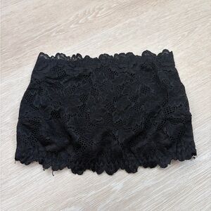 Dynamite Black Lace Tube Top Bralette Bandeau Y2K